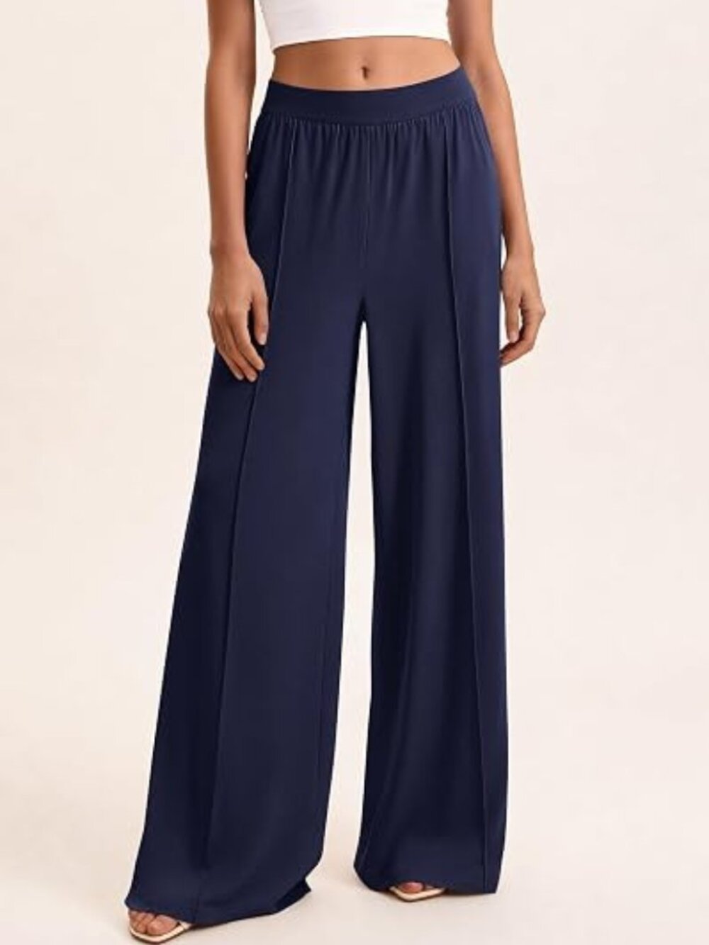 BTFBM Women High Waist Wide Leg Palazzo Pants